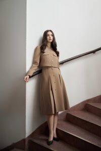 Áo trench coat dáng 2025